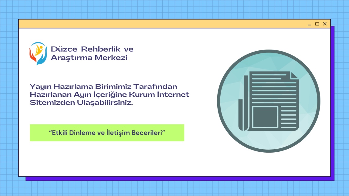 Yayın Hazırlama Birimimiz Tarafından Geliştirilen 